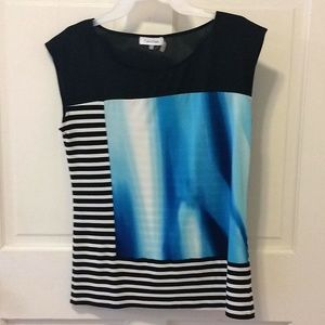 Ladies Top Blouse SZ Medium Calvin Klein
